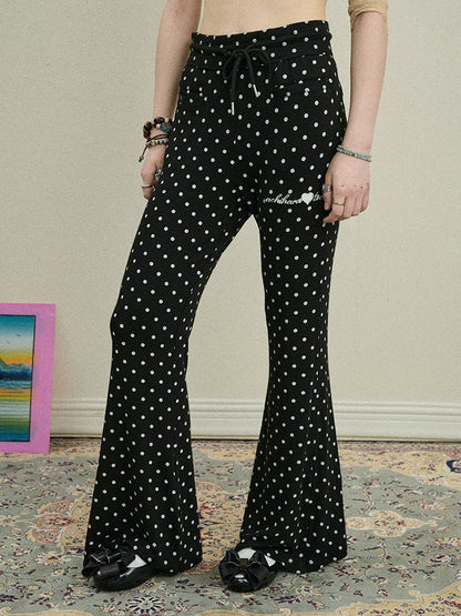 Achihara Toee Flared Knit Pants-1