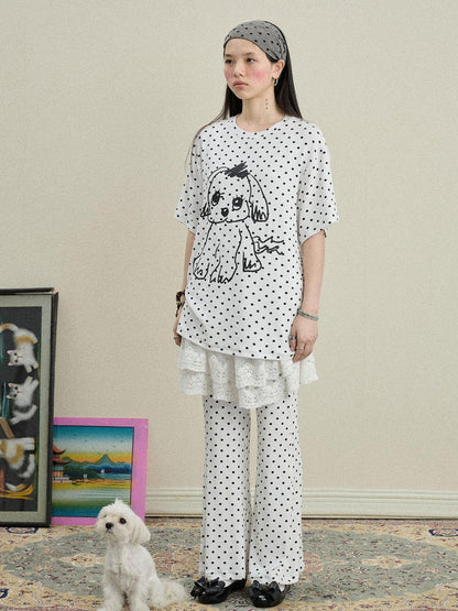 Achihara Toee Flared Knit Pants