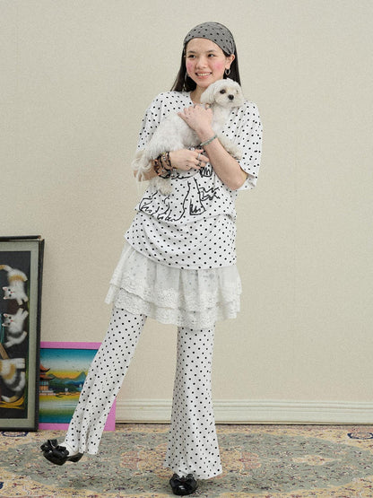 Achihara Toee Flared Knit Pants
