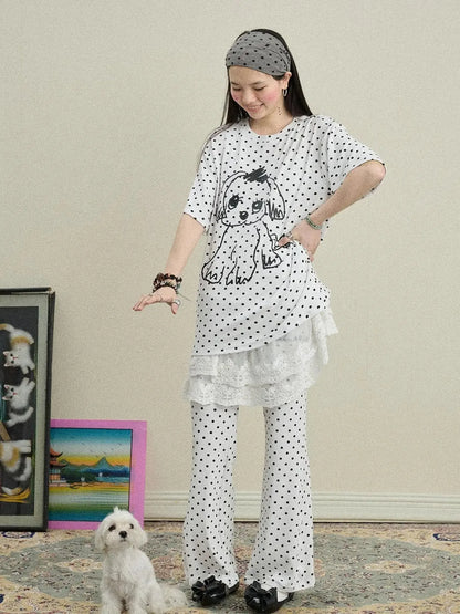 Toee Flared Knit Pants