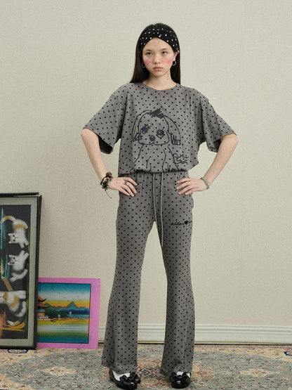 Achihara Toee Flared Knit Pants
