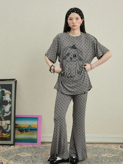 Toee Flared Knit Pants