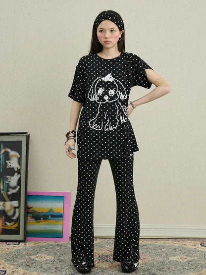 Toee Flared Knit Pants