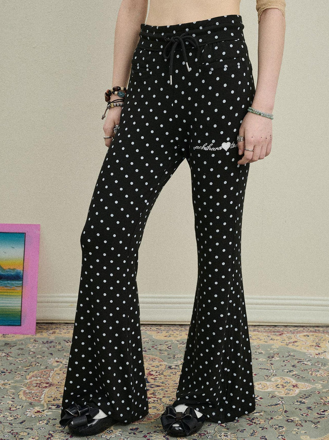 Achihara Toee Flared Knit Pants