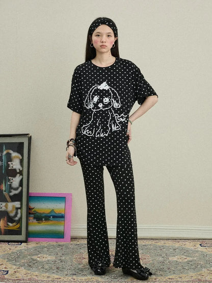 Toee Graphic Print Relaxed Fit Knit T Shirt