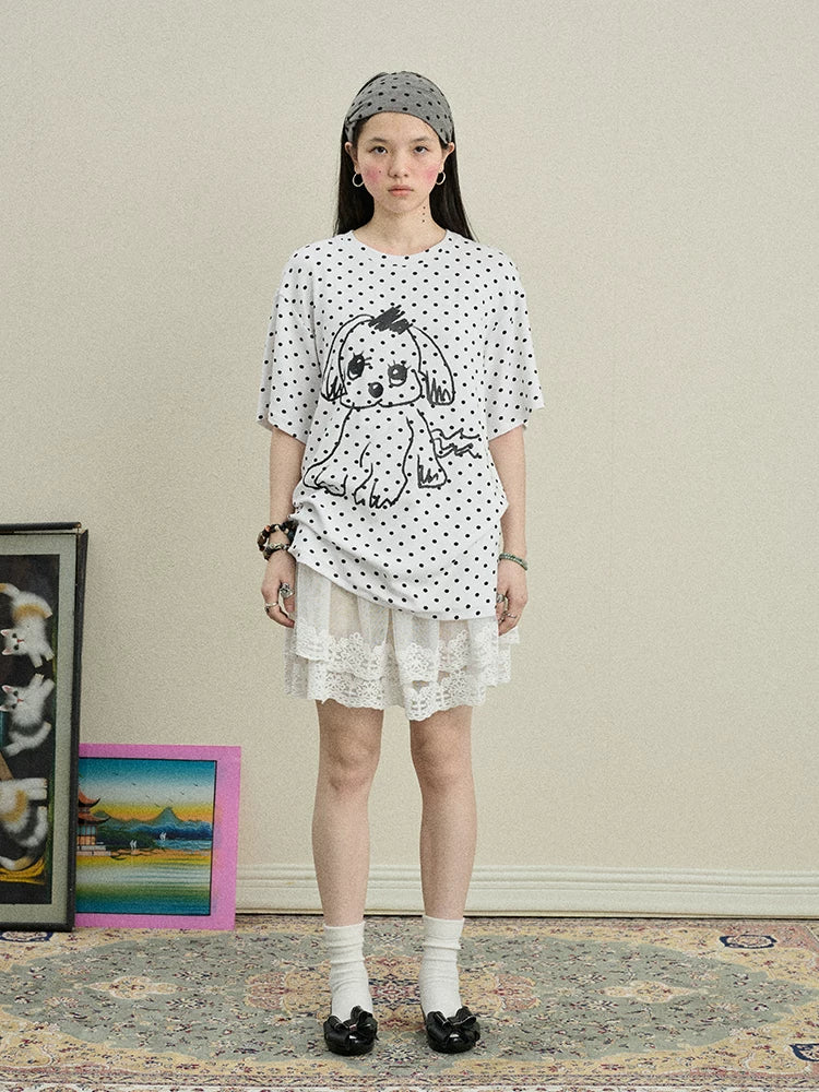 Achihara Toee Graphic Print Relaxed Fit Knit T Shirt-2