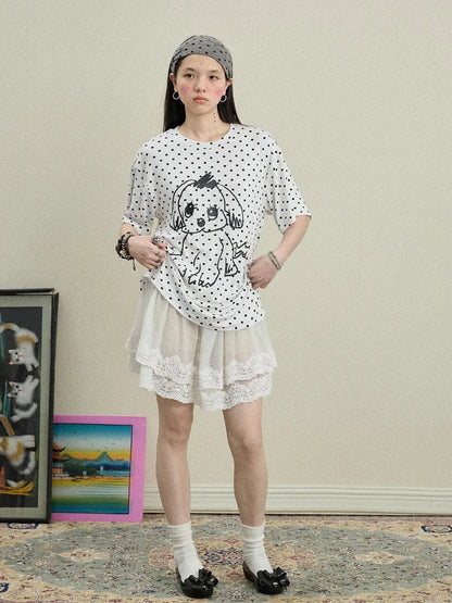 Toee Graphic Print Relaxed Fit Knit T Shirt