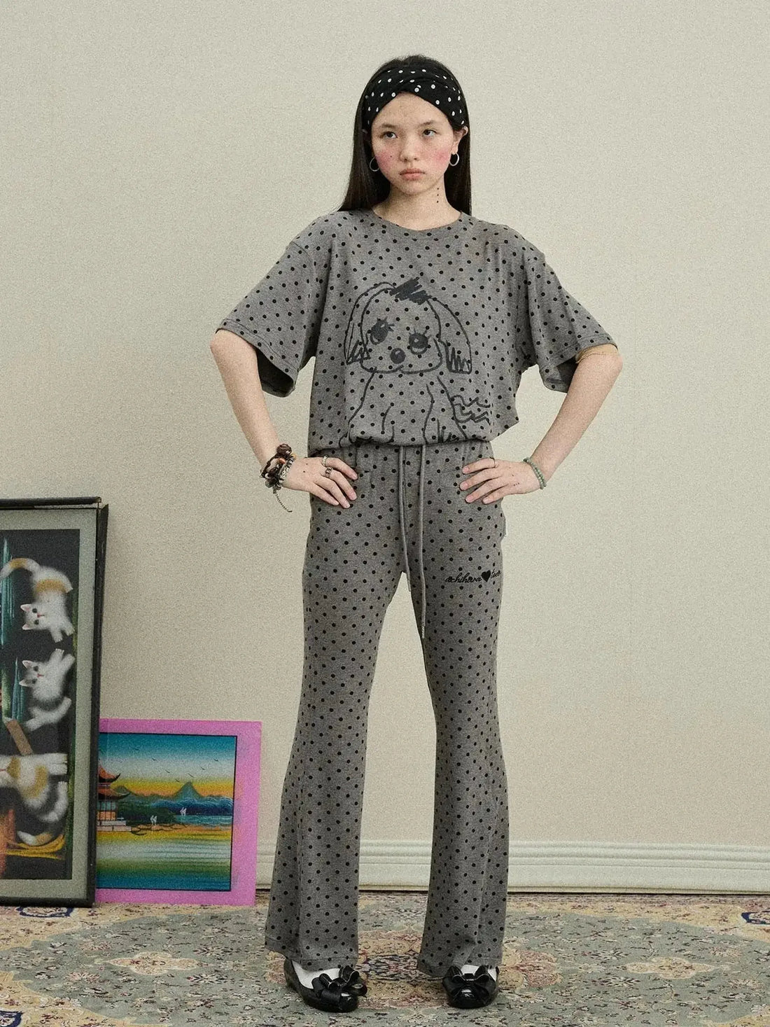 Toee Graphic Print Relaxed Fit Knit T Shirt