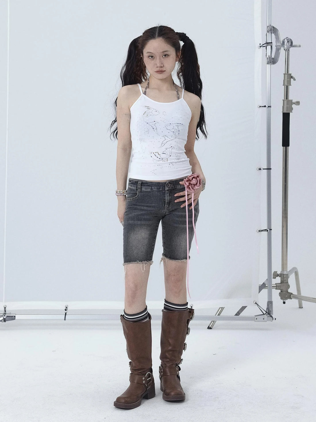 Tomboy Wash Denim Shorts