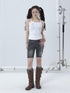 Achihara Tomboy Wash Denim Shorts