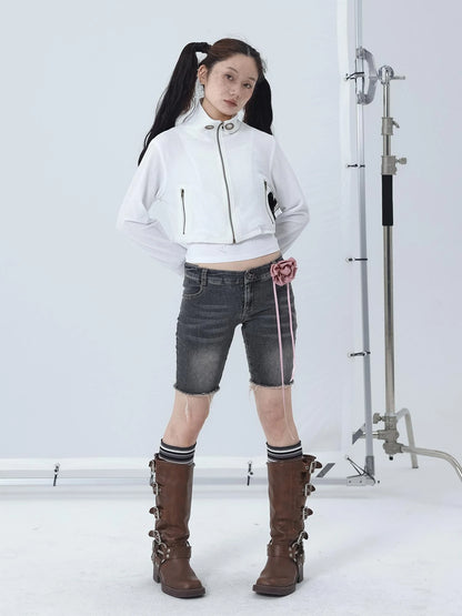 Tomboy Wash Denim Shorts