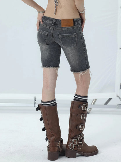 Tomboy Wash Denim Shorts