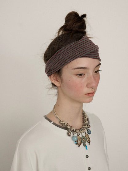 Achihara Ultra Soft Striped Knit Scarf Women Lightweight Versatile Accessories