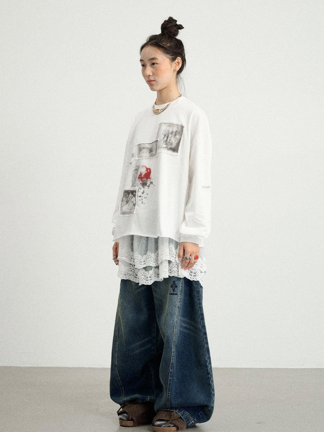 Unisex Cotton Long Sleeve Tee With Embroidery