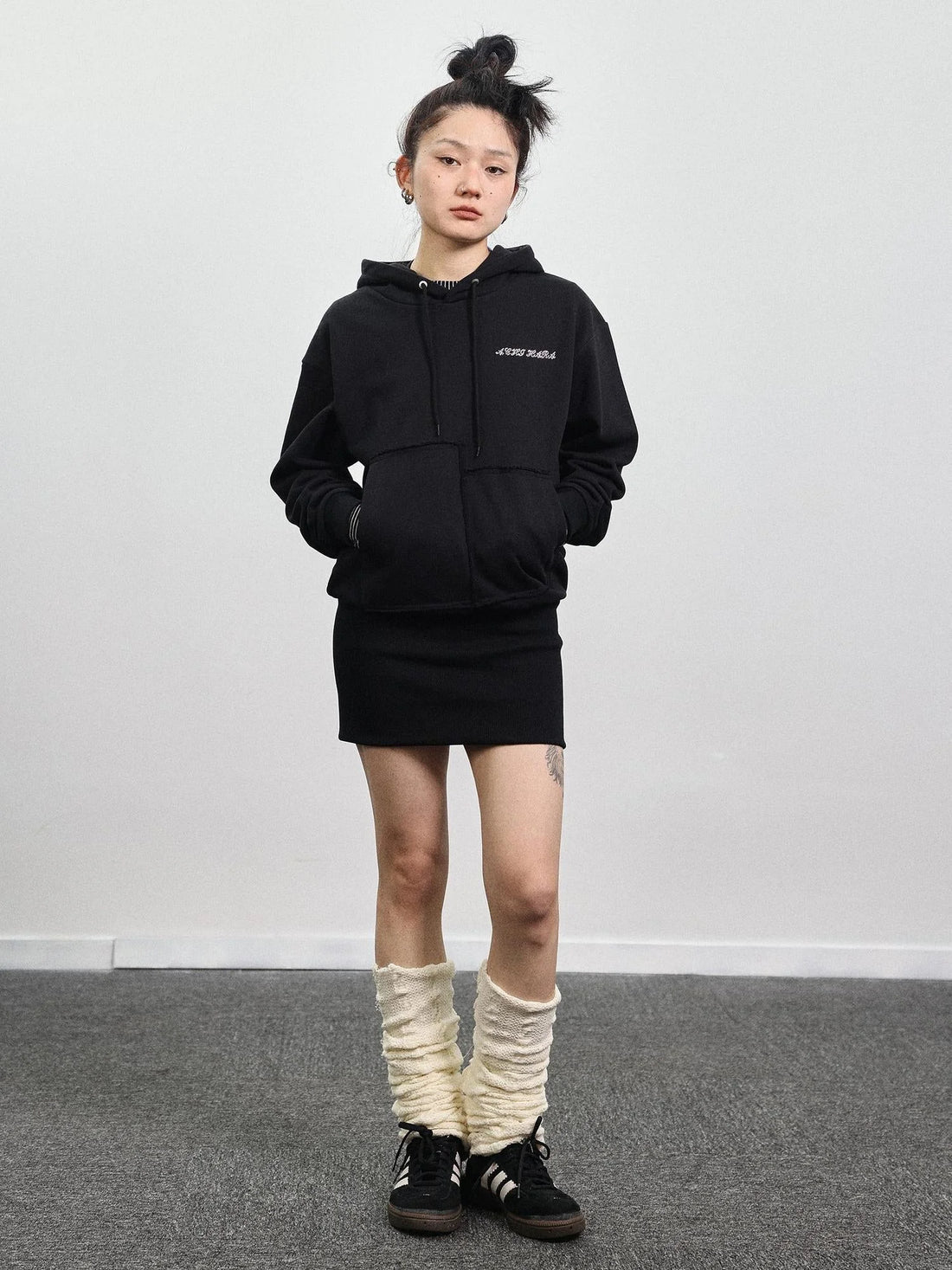 Unisex Cotton Spandex Slim Fit Sweater Dress V Neck T Shirt Long Sleeve