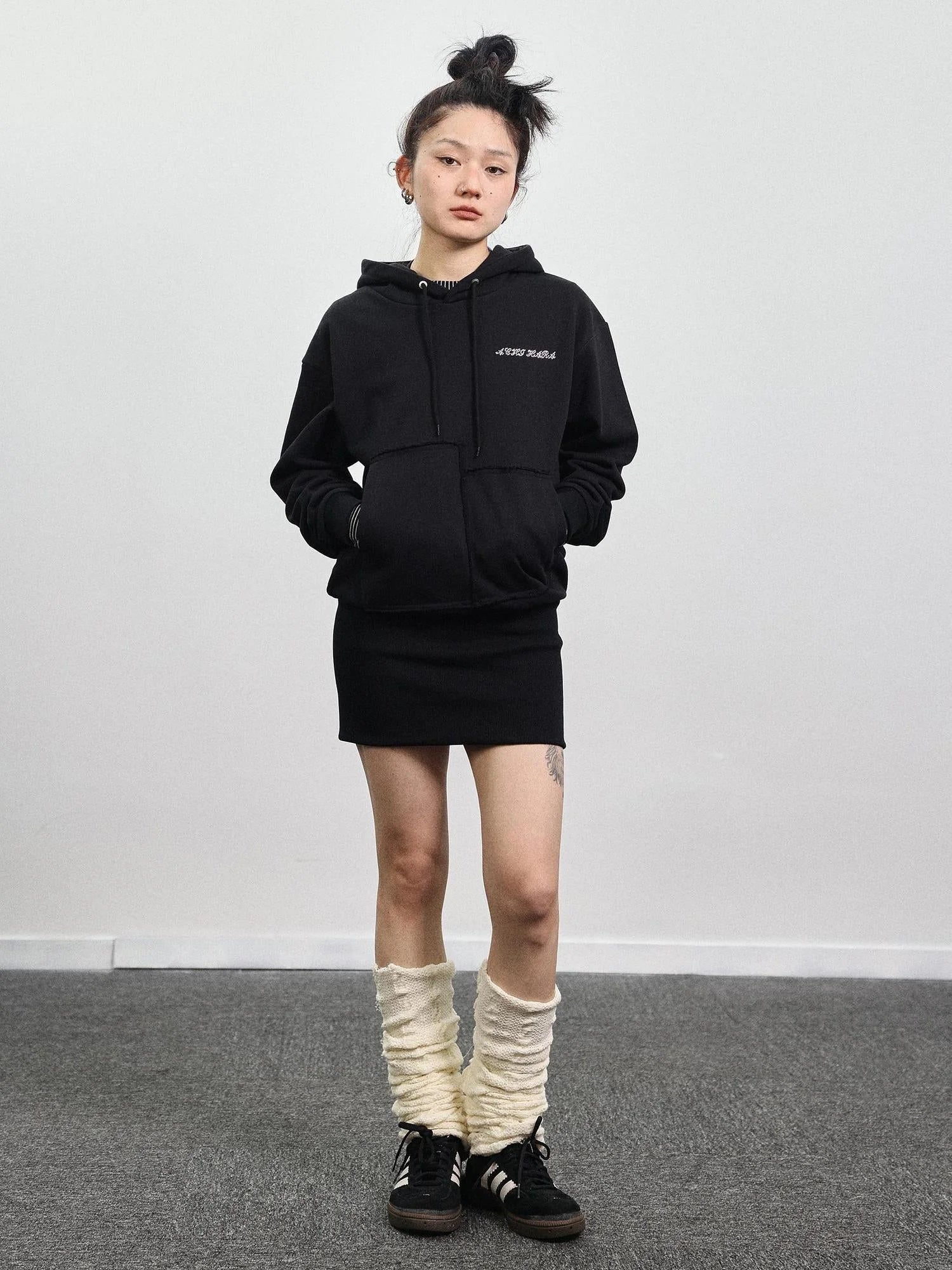 Unisex Cotton Spandex Slim Fit Sweater Dress V Neck T Shirt Long Sleeve