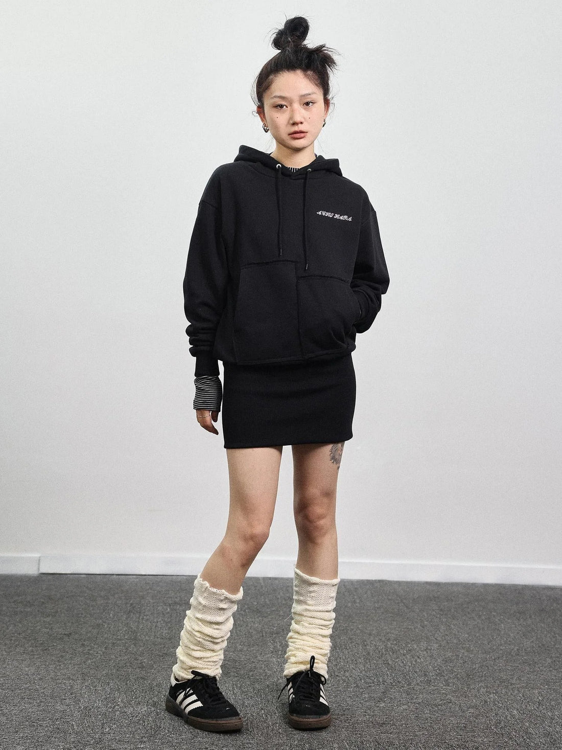 Unisex Cotton Spandex Slim Fit Sweater Dress V Neck T Shirt Long Sleeve