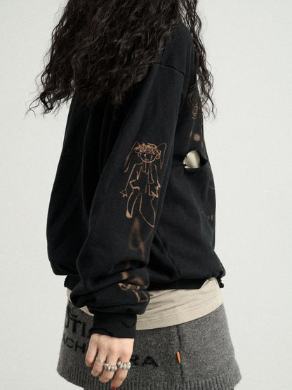 Utopia Distressed Hoodie