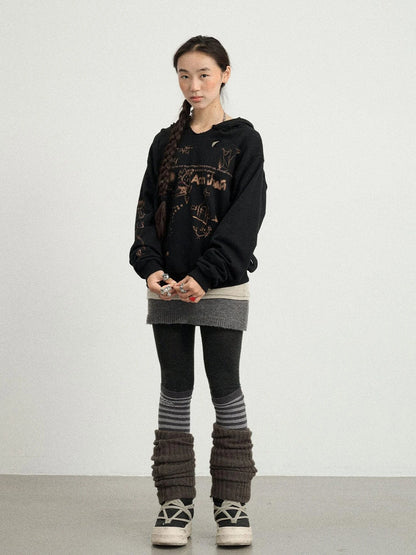 Utopia Distressed Hoodie