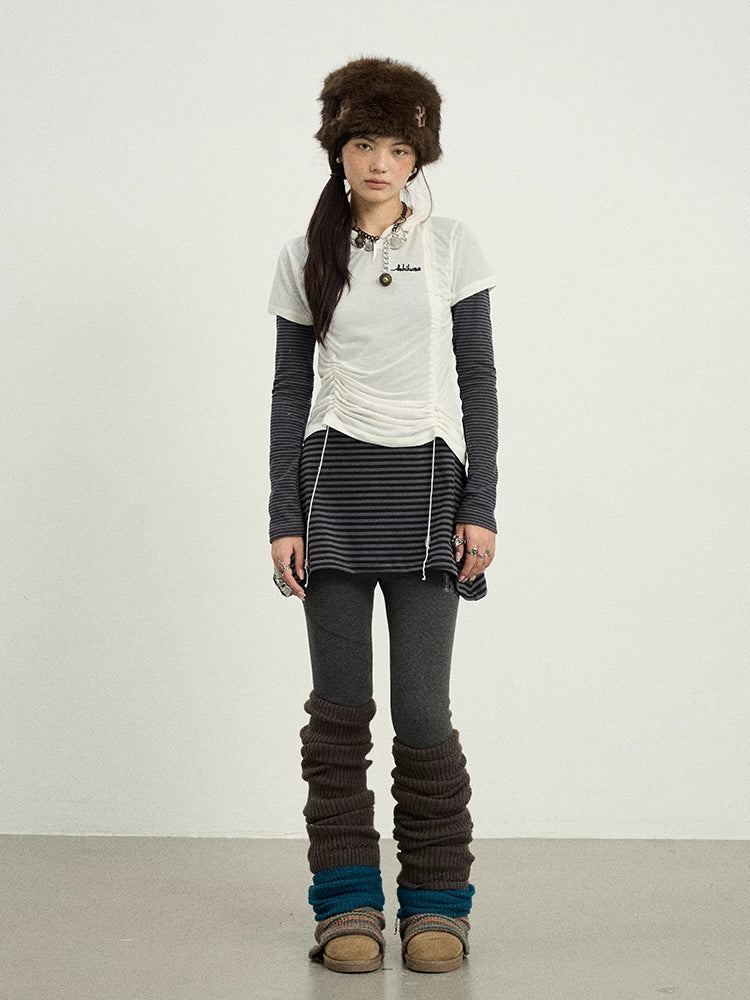 Achihara Versatile Drawstring Tee For Year Round Layering-1