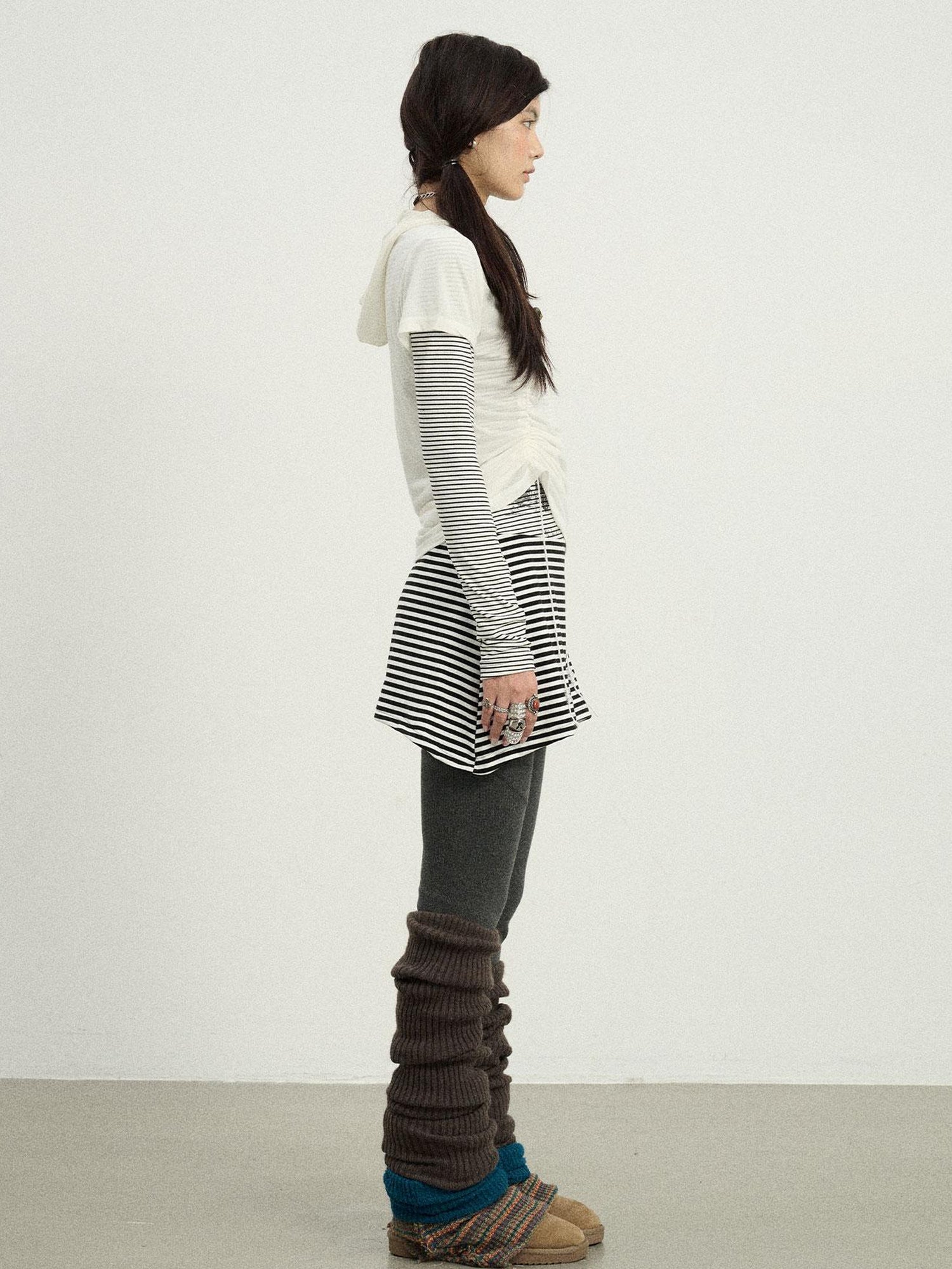 Achihara Versatile Drawstring Tee For Year Round Layering