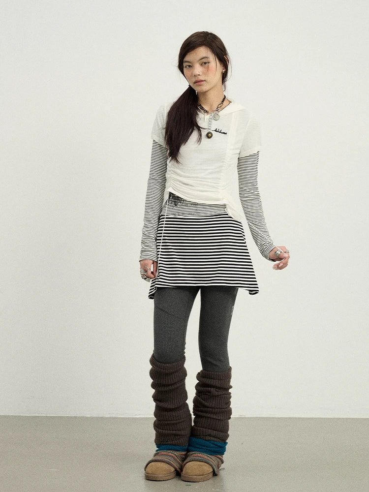 Achihara Versatile Drawstring Tee For Year Round Layering-2