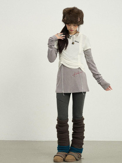 Achihara Versatile Drawstring Tee For Year Round Layering