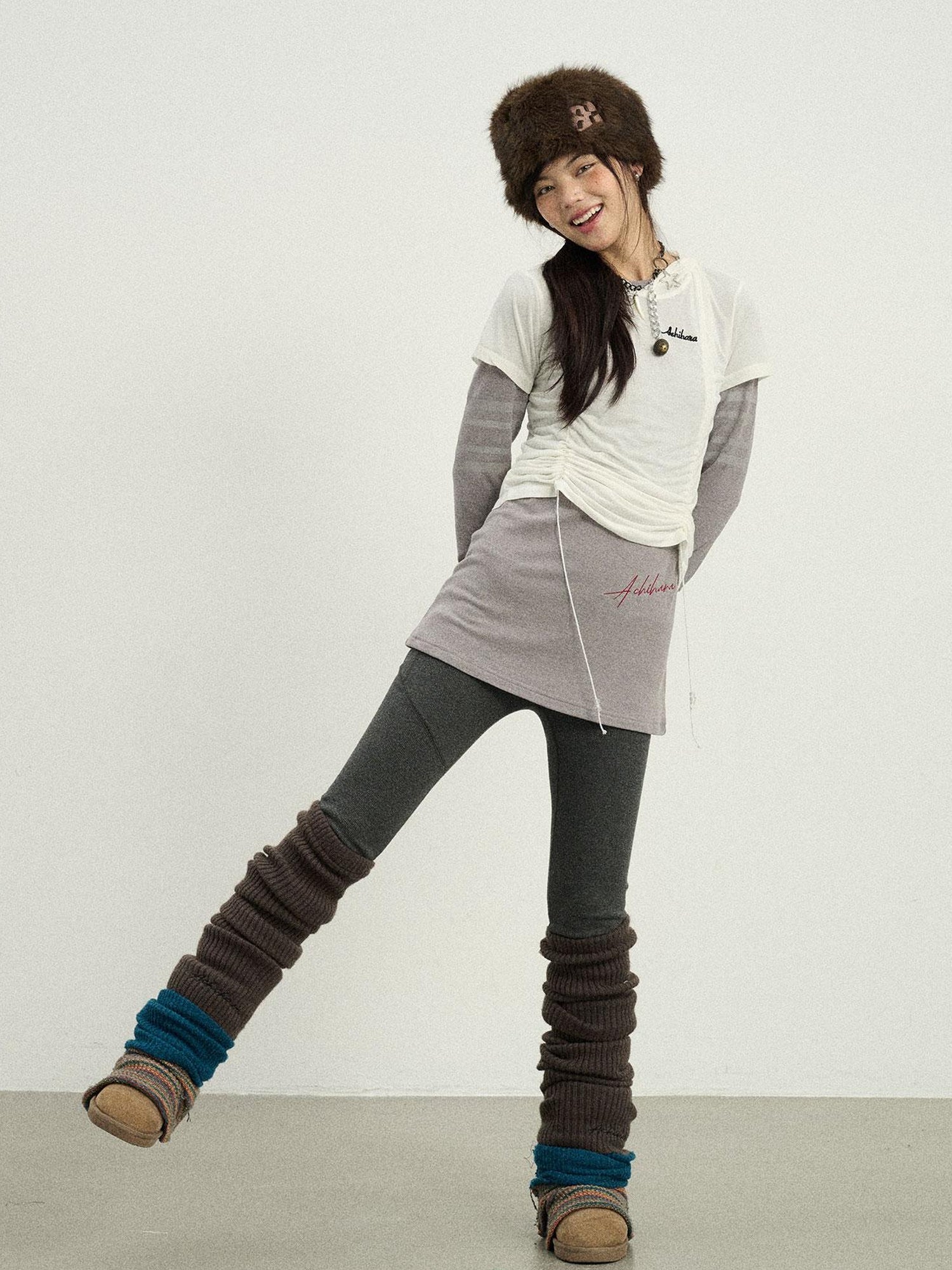 Achihara Versatile Drawstring Tee For Year Round Layering