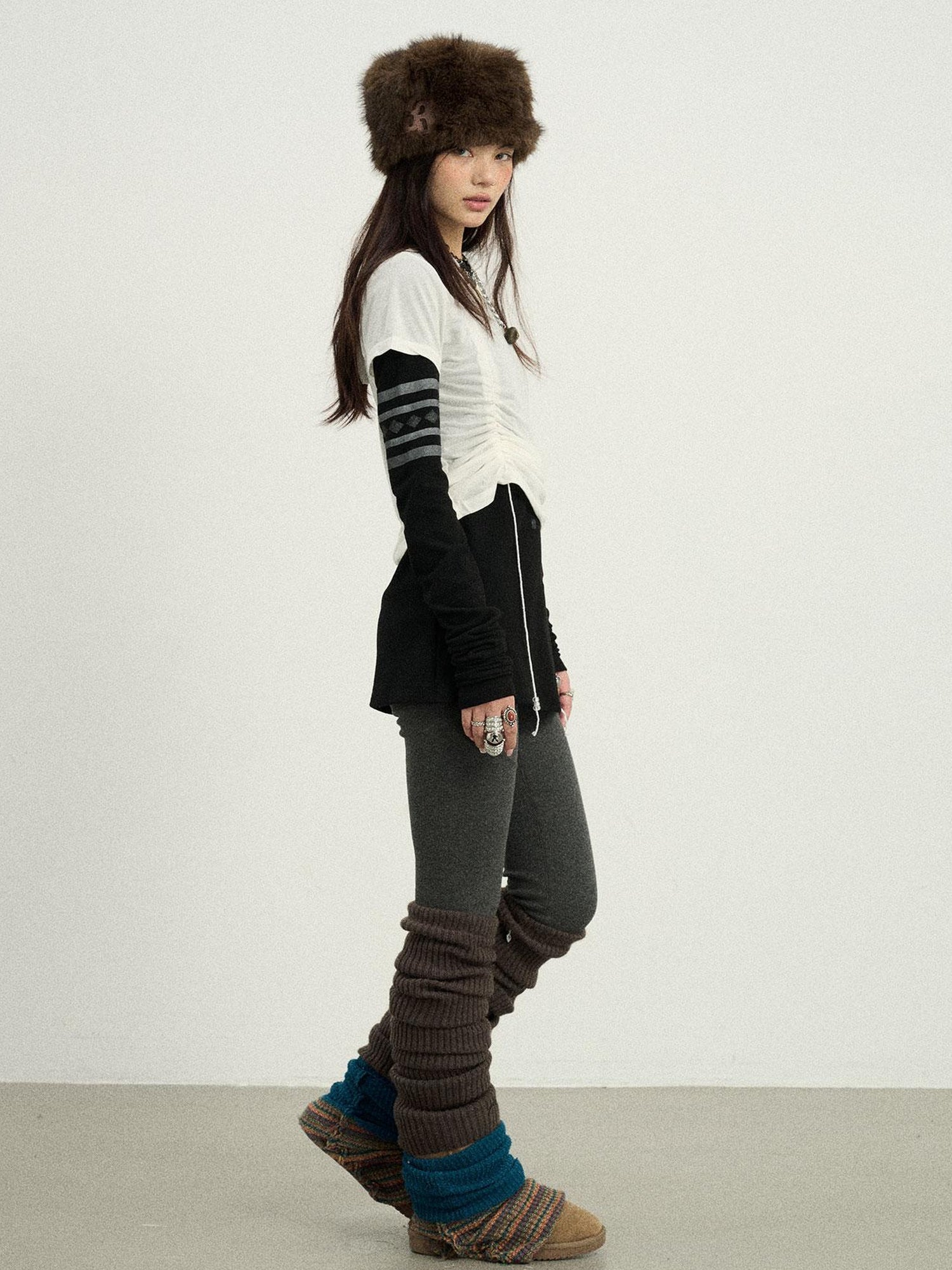 Achihara Versatile Drawstring Tee For Year Round Layering