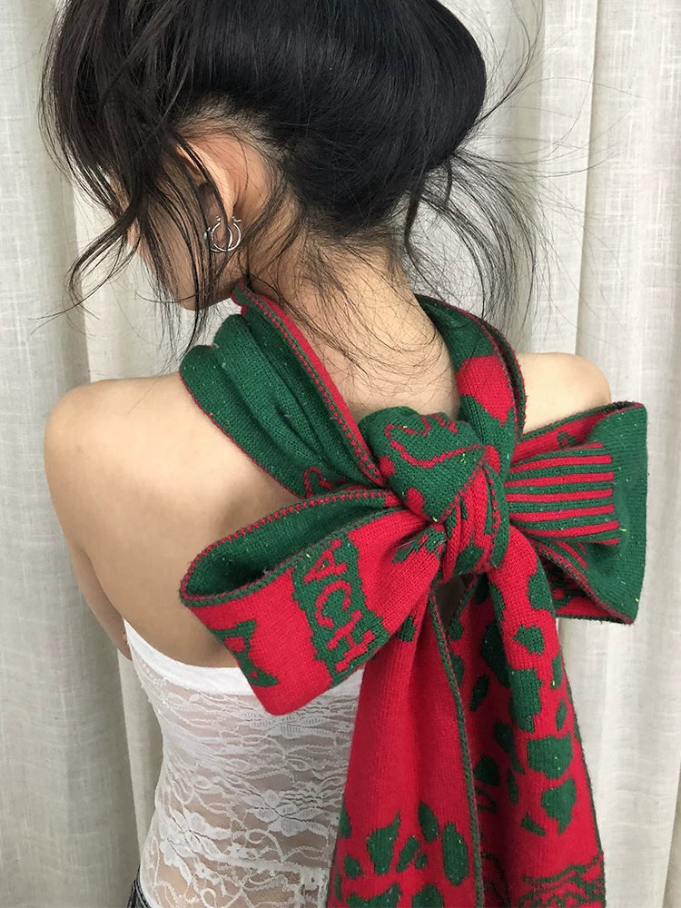 Achihara Vintage Christmas Scarf Starry Adventure-4
