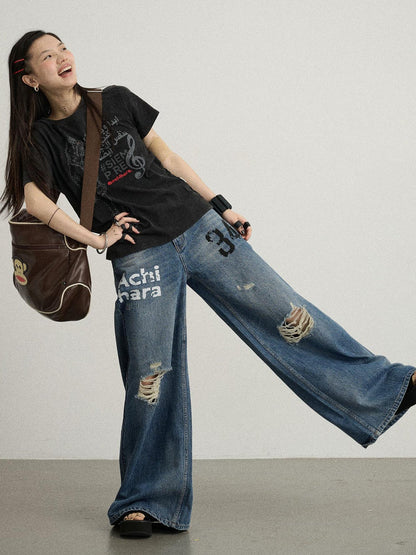 Achihara Vintage Music Radio Tee