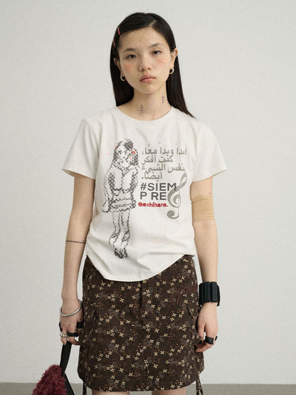 Achihara Vintage Music Radio Tee
