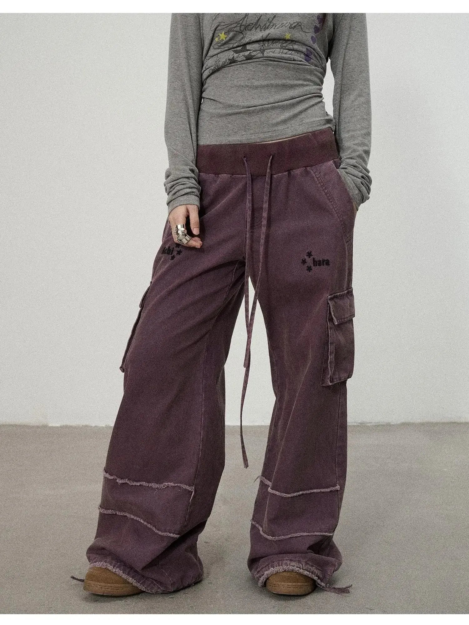 Vintage Star Work Pants With Adjustable Cuffs