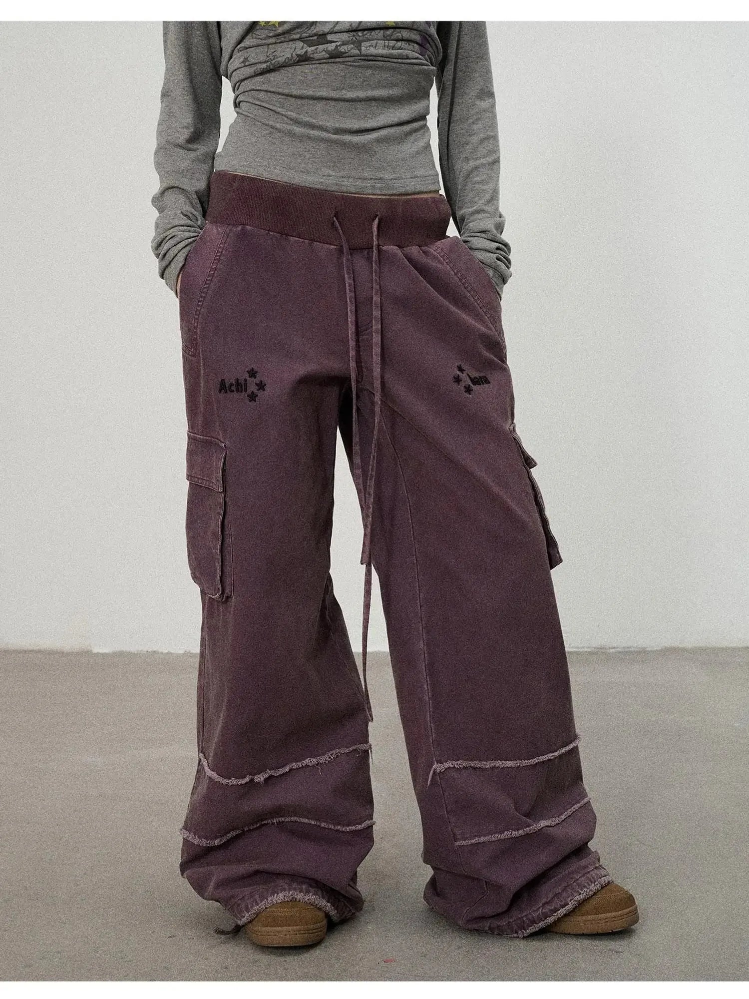 Vintage Star Work Pants With Adjustable Cuffs