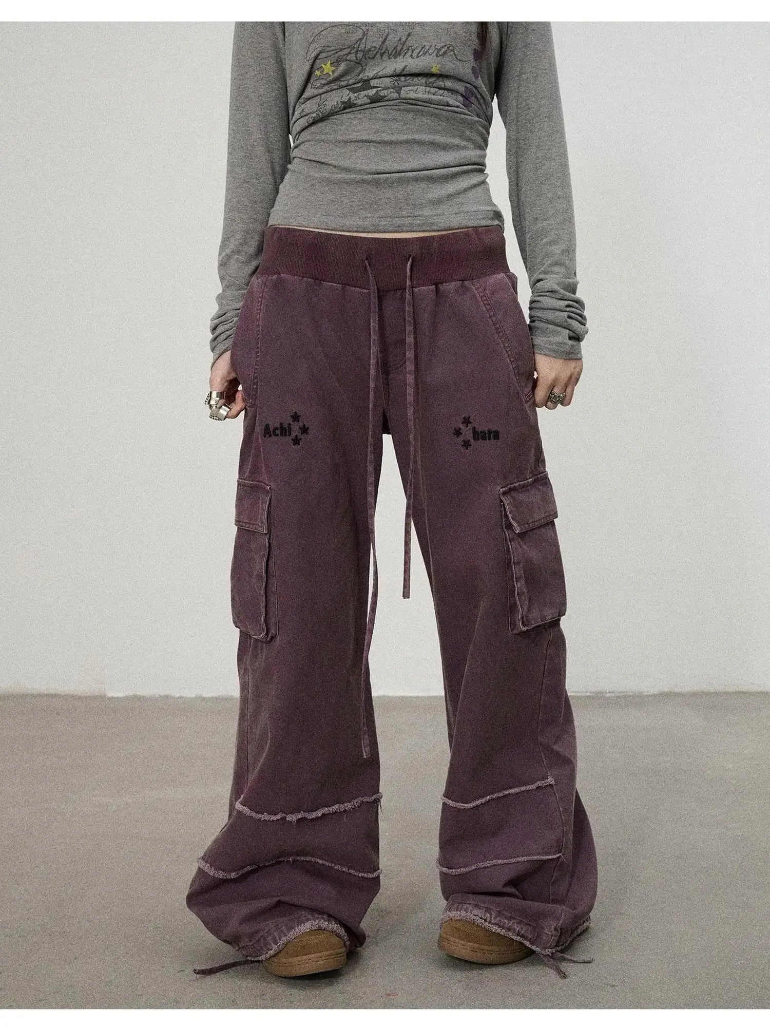 Vintage Star Work Pants With Adjustable Cuffs