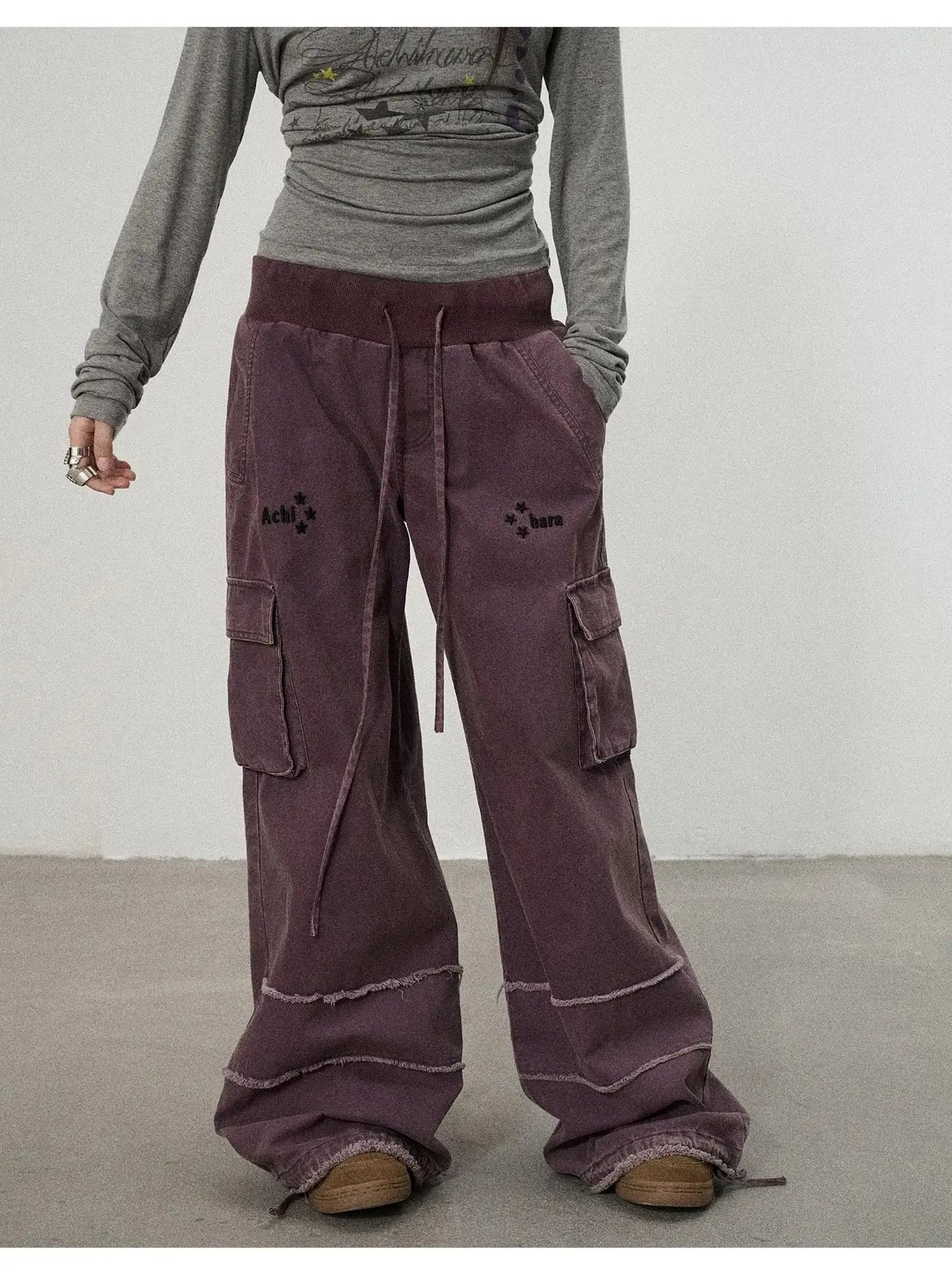 Vintage Star Work Pants With Adjustable Cuffs