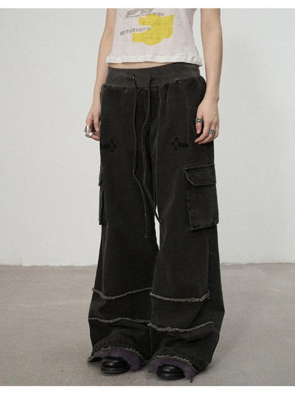 Vintage Star Work Pants With Adjustable Cuffs