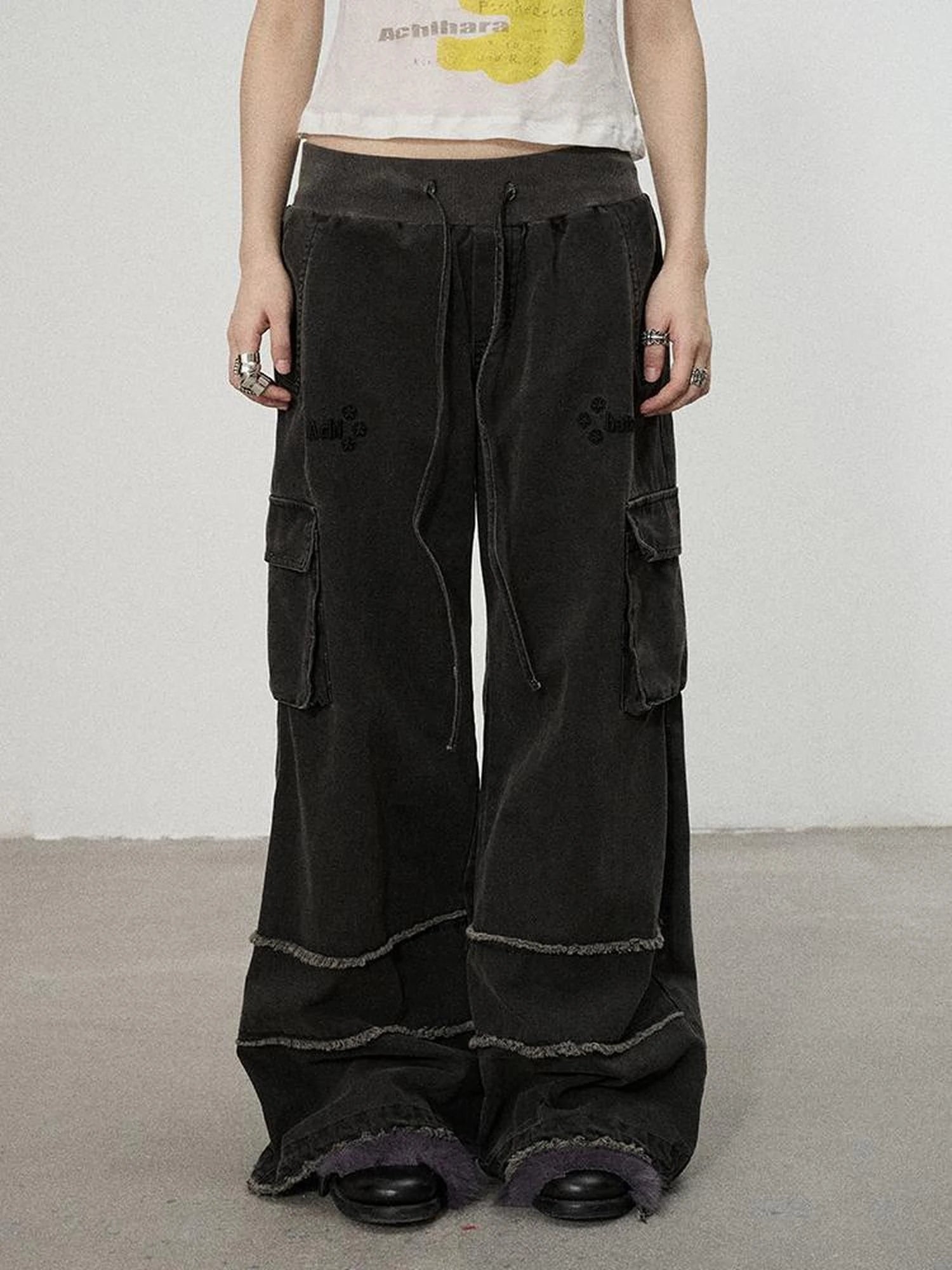 Vintage Star Work Pants With Adjustable Cuffs