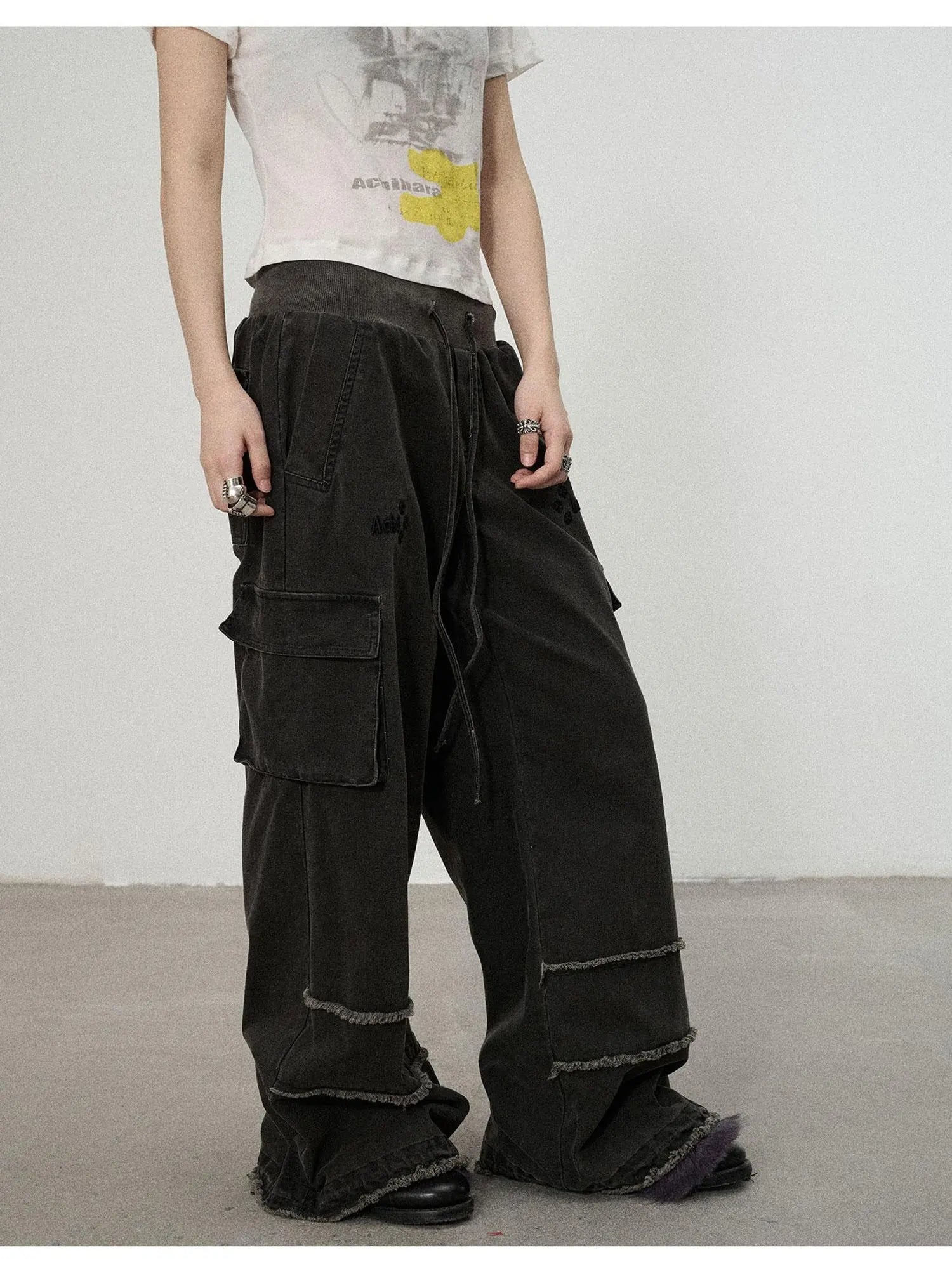 Vintage Star Work Pants With Adjustable Cuffs