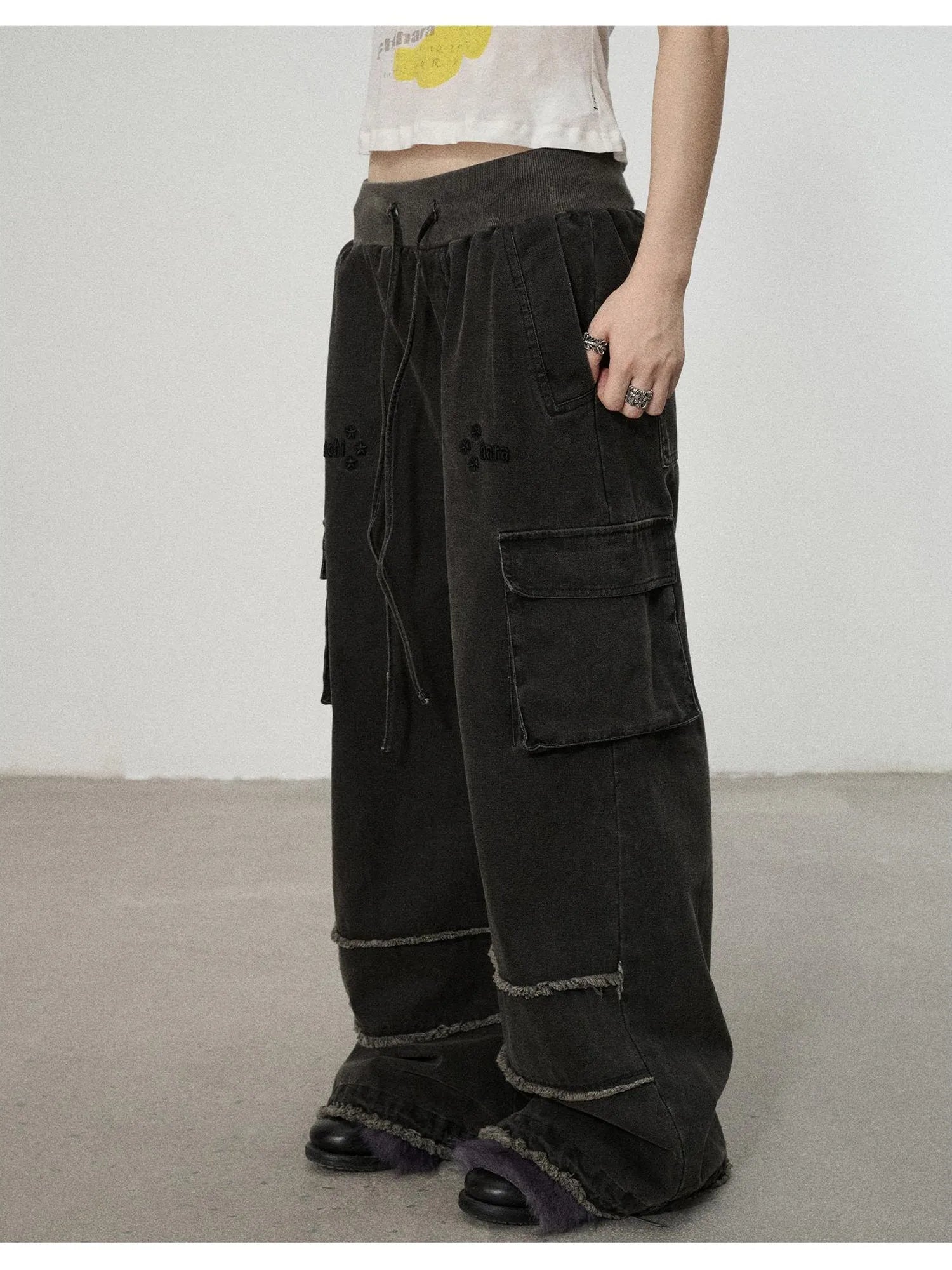 Vintage Star Work Pants With Adjustable Cuffs