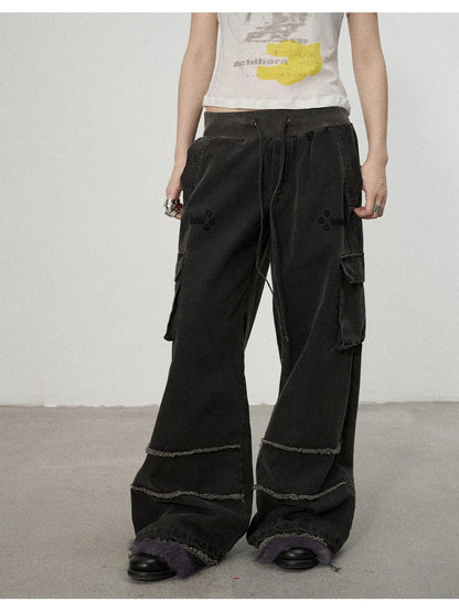 Vintage Star Work Pants With Adjustable Cuffs