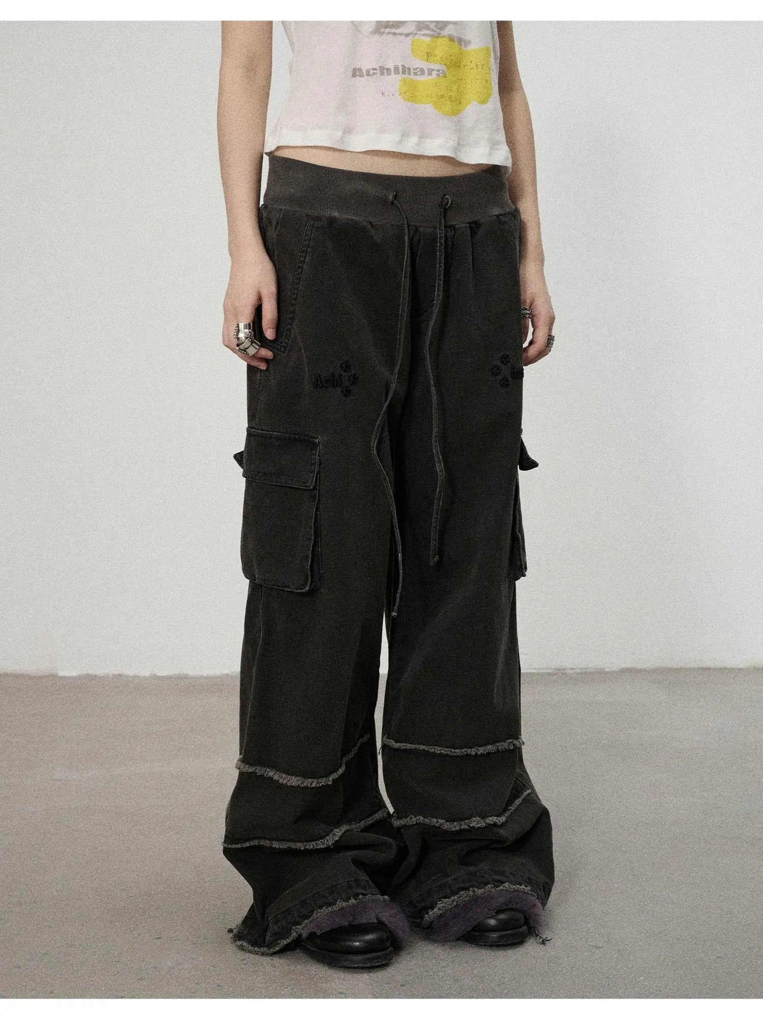 Vintage Star Work Pants With Adjustable Cuffs