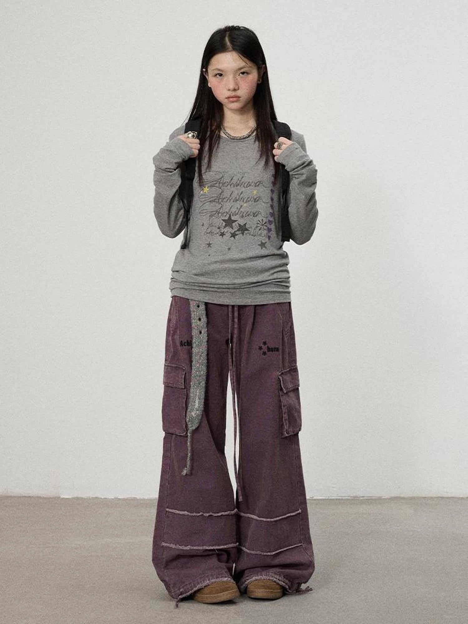 Vintage Star Work Pants With Adjustable Cuffs