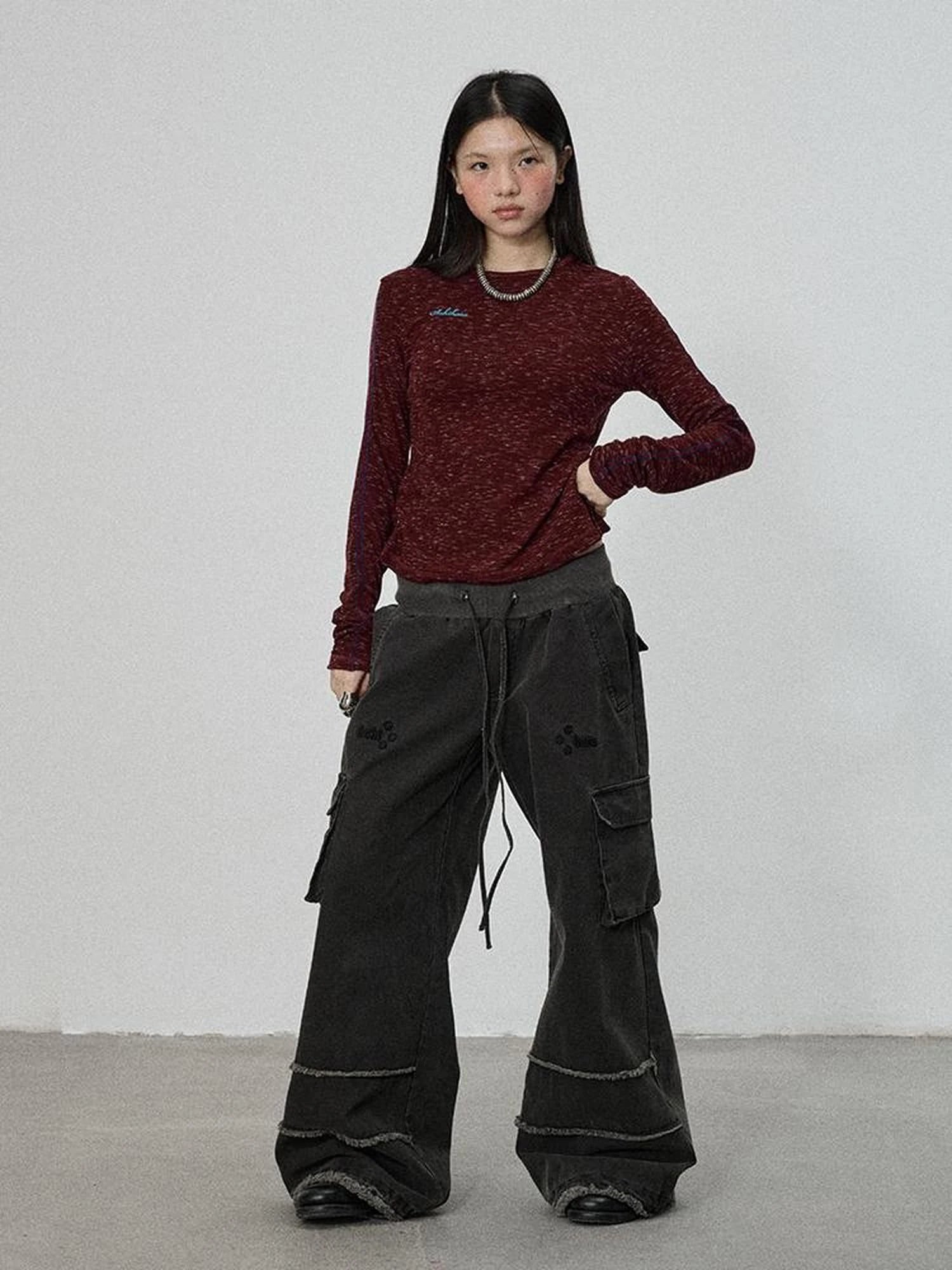 Vintage Star Work Pants With Adjustable Cuffs