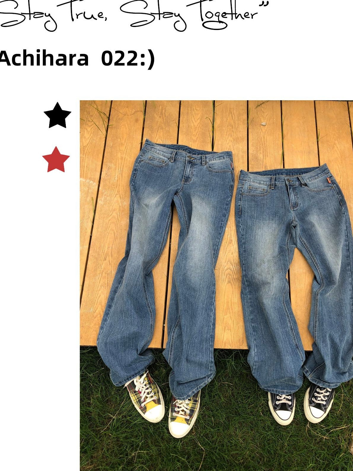 Achihara Vintage Wash Embroidered Denim Women&