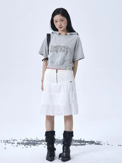 Vintage Washed Cotton Hoodie Tee
