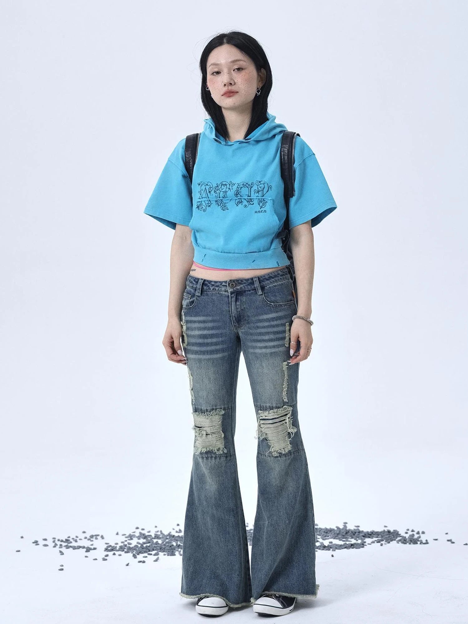 Vintage Washed Cotton Hoodie Tee