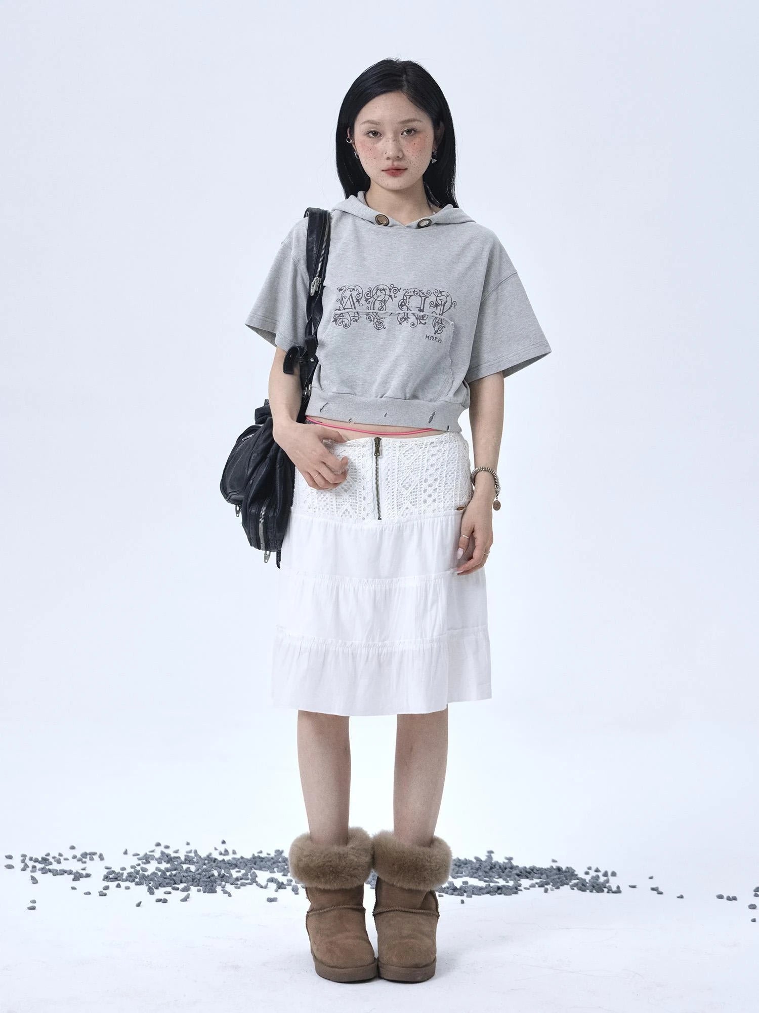 Vintage Washed Cotton Hoodie Tee