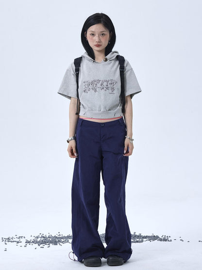 Achihara Vintage Washed Cotton Hoodie Tee