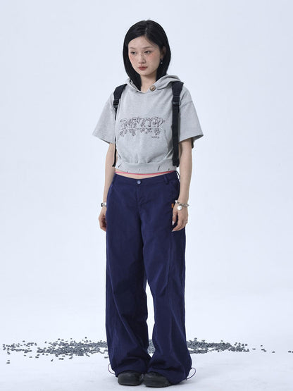 Achihara Vintage Washed Cotton Hoodie Tee